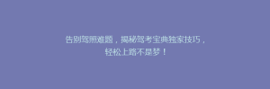 告别驾照难题,揭秘驾考宝典独家技巧,轻松上路不是梦!