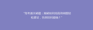 “驾考通关秘籍:揭秘如何用高效刷题轻松拿证,告别挂科烦恼!”